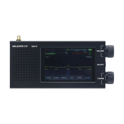 HamGeek Black Malachite DSP SDR Radio Receiver V5 Shortwave Radio with CNC Aluminum Shell & 1.10d Firmware