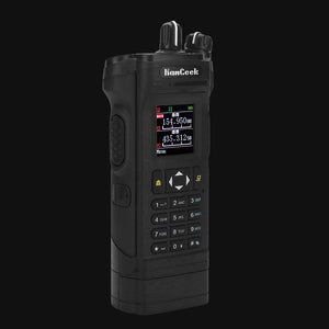 HAMGEEK APX-8000 Black 12W 128CH VHF UHF Walkie Talkie Dual Band Radio Dual PTT & Duplex