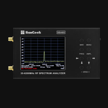 HAMGEEK SSA6G 35MHz-6200MHz RF Spectrum Analyzer RF Multimeter Spectrum Explorer with Touch Screen